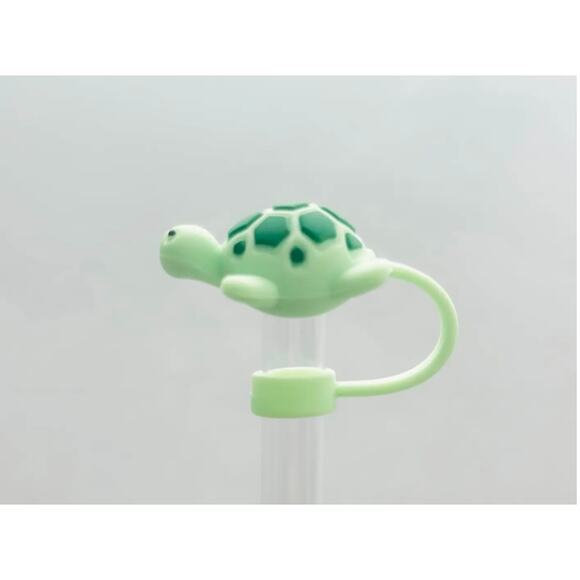 Green Turtle Straw Cover - Picture 1 of 1